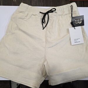 Men's Blind Trust Corduroy Drawstring Shorts Bone Medium Urban Clothing